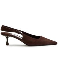 Jimmy Choo - Amel 50 Suede Slingback Pumps - Lyst