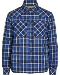Moncler - Quilted Checked Stretch-Cotton Overshirt - Lyst