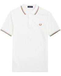 Fred Perry - Logo-Embroidered Piqué Cotton Polo Shirt - Lyst