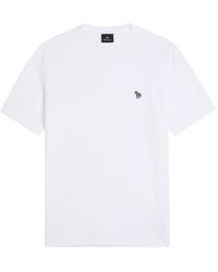 Paul Smith - Appliquéd Cotton T-Shirt - Lyst