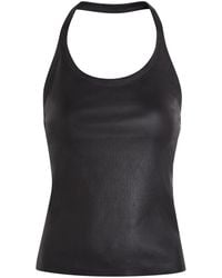 Stouls - Cherry Halterneck Stretch-Leather Top - Lyst
