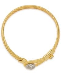 Alexis - Solanales Pavé 14Kt-Plated Choker - Lyst