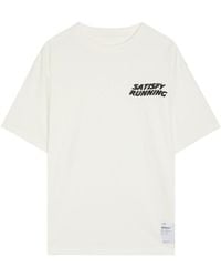 Satisfy - Mothtech Distressed Cotton T-Shirt - Lyst