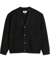Wax London - Walker Ribbed Wool-Blend Cardigan - Lyst