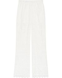 Zimmermann - Aster Embroidered Lace Trousers - Lyst