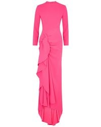 Solace London - Nia Ruffled Maxi Dress - Lyst
