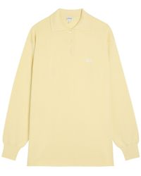 Loewe - Logo-Embroidered Cashmere-Blend Polo Jumper - Lyst