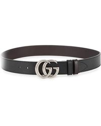 Gucci - Gg Marmont Reversible Leather Belt - Lyst