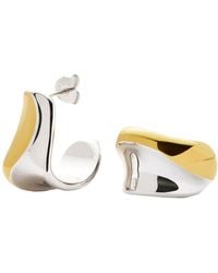 Missoma - Sculptural Molten Medium Hoop Earrings - Lyst