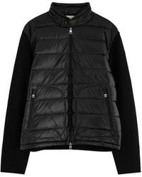 Moncler - Quilted Nylon And Wool Jacket - Lyst