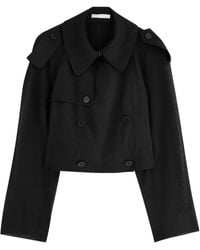 Helmut Lang - Double-Breasted Wool-Blend Trench Coat - Lyst