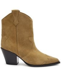 Aeyde - Albi 75 Suede Cowboy Boots - Lyst