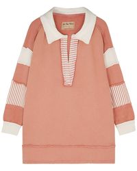 Free People - Clean Prep Striped Cotton Polo Top - Lyst