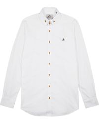 Vivienne Westwood - Krall Logo-embroidered Cotton Shirt - Lyst