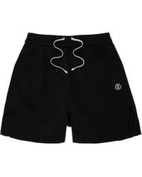 Rick Owens - X Moncler Logo Cotton Shorts - Lyst