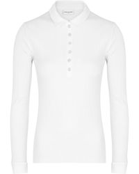 Dries Van Noten - Horst Ribbed Cotton-Blend Polo Top - Lyst