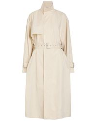 FRAME - The Field Belted Cotton Trench Coat - Lyst