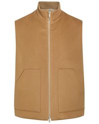 Lardini - Wool And Silk-Blend Gilet - Lyst