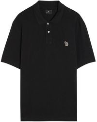 Paul Smith - Appliquéd Piqué Cotton Polo Shirt - Lyst
