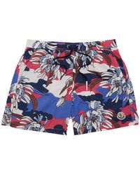 Moncler - Printed Shell Swim Shorts - Lyst