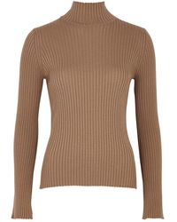 Moncler - Ribbed Wool-blend Top - Lyst