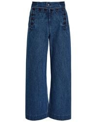 Bode - Sailor Wide-Leg Trousers - Lyst
