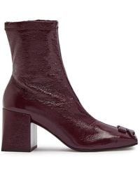 Courreges - Reedition Crinkled Vinyl Ankle Boots - Lyst