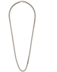 Tom Wood Curb L Sterling Chain Necklace - Blue