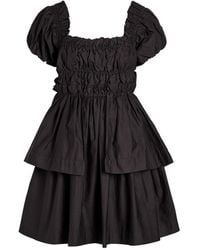 Damson Madder - Lyza Ruffled Cotton Mini Dress - Lyst