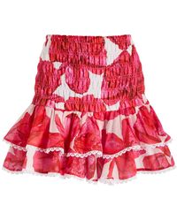 Charo Ruiz - Pinel Floral-Print Cotton-Blend Mini Skirt - Lyst