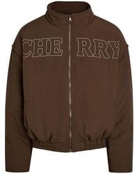 CHERRY LA - Pit Crew Logo-Embroidered Padded Nylon Jacket - Lyst