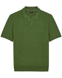 BOSS - Tempio Cotton-Blend Polo Shirt - Lyst