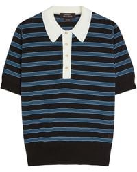 Wales Bonner - Breeze Merino Wool Polo Shirt - Lyst