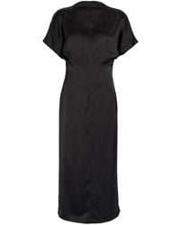 TOVE - Aker Low-Back Satin Midi Dress - Lyst