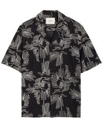 Les Deux - Liam Embroidered Cotton-Blend Shirt - Lyst