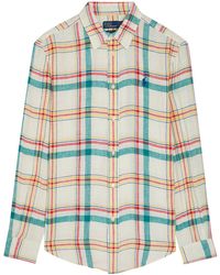 Polo Ralph Lauren - Plaid Linen Shirt - Lyst