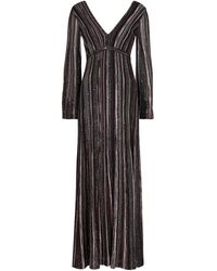 Missoni - Striped Embellished Fine-knit Maxi Dress - Lyst