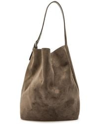 TOTEME - Belted Suede Tote - Lyst