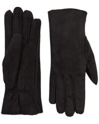 Agnelle - Denise Shearling-Lined Suede Gloves - Lyst