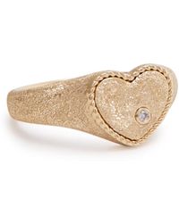 Yvonne Léon - Baby Chevaliere Glittered Pinky Ring - Lyst