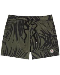 Moncler - Printed Shell Swim Shorts - Lyst