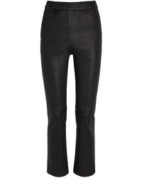 Arma - Kamilla Slim-Leg Leather Trousers - Lyst
