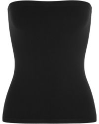 Wolford Fatal Jersey Bandeau Top - Black