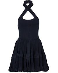Alaïa - Crinoline Ribbed Stretch-Knit Mini Dress - Lyst