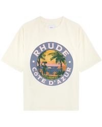 Rhude - Lago Logo Cotton T-shirt - Lyst