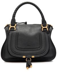 Chloé - Marcie Medium Grained Leather Tote Bag - Lyst