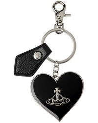 Vivienne Westwood - Logo Heart Silver-plated Keyring - Lyst