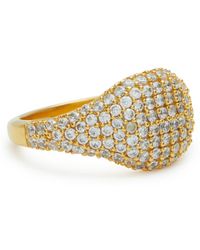 Daphine - Laurita 18kt -plated Pinky Ring - Lyst