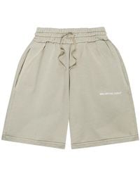 MKI Miyuki-Zoku - Uniform Logo-Print Cotton-Blend Shorts - Lyst