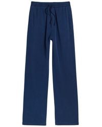The Elder Statesman - Daily Logo-Embroidered Cotton And Cashmere-Blend Sweatpants - Lyst